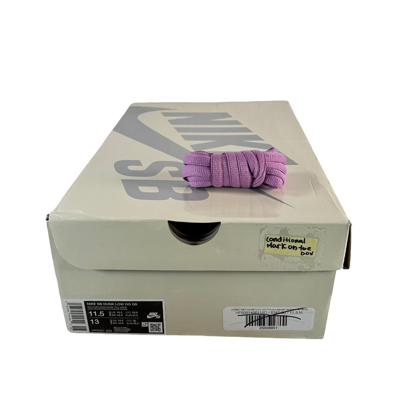 HF6061 400 Nike SB Dunk Low Futura Laboratories Bleached Aqua [CONDITIONAL] - 11.5 M (Mark on right toe box)