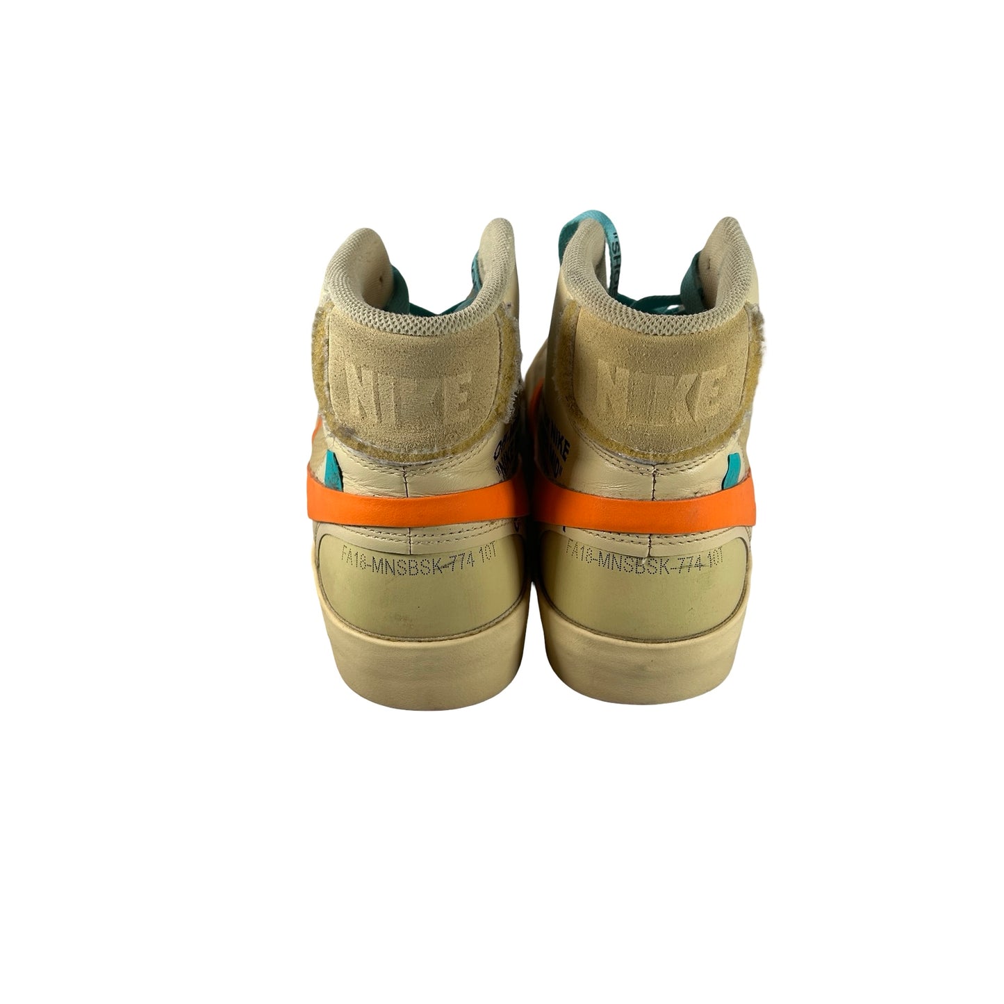 AA3832 700 Nike Blazer Off-White Orange [USED] - 10.5 M (Used) (No Box)