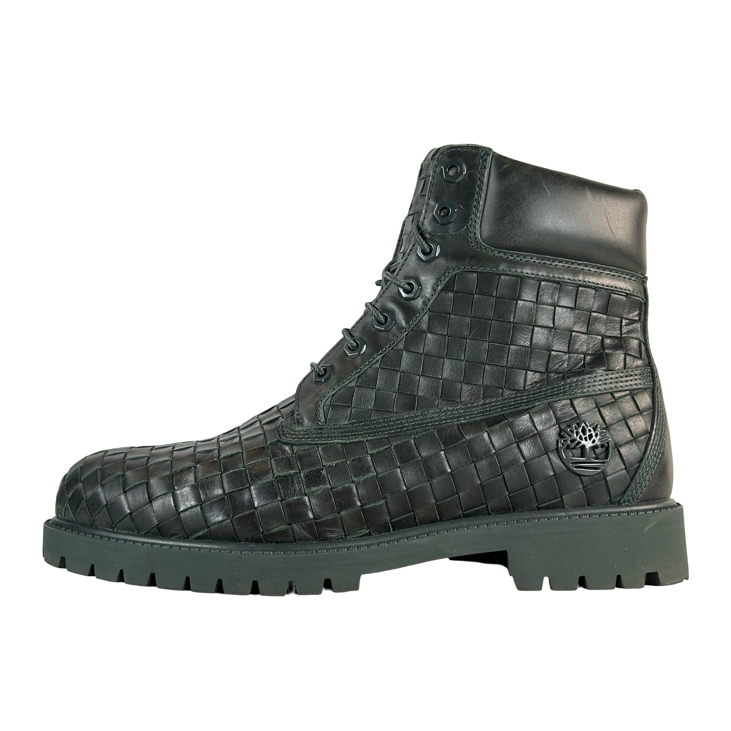 TB 0A6FD6 EEQ Timberland 6" Premium Boot Woven Dark Green [USED] - 10.5 M (Used)