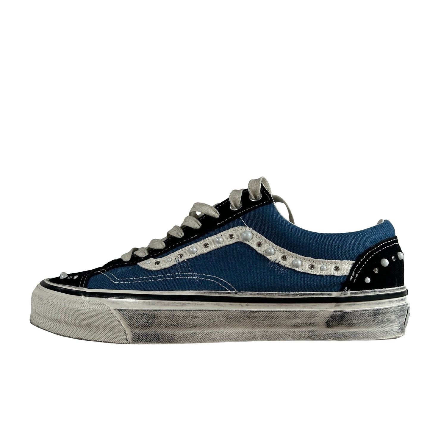 VN000E8VYA6 Vans LX Old Skool 36 Pearlized Pack Black Navy [USED] - 11 M (Used)