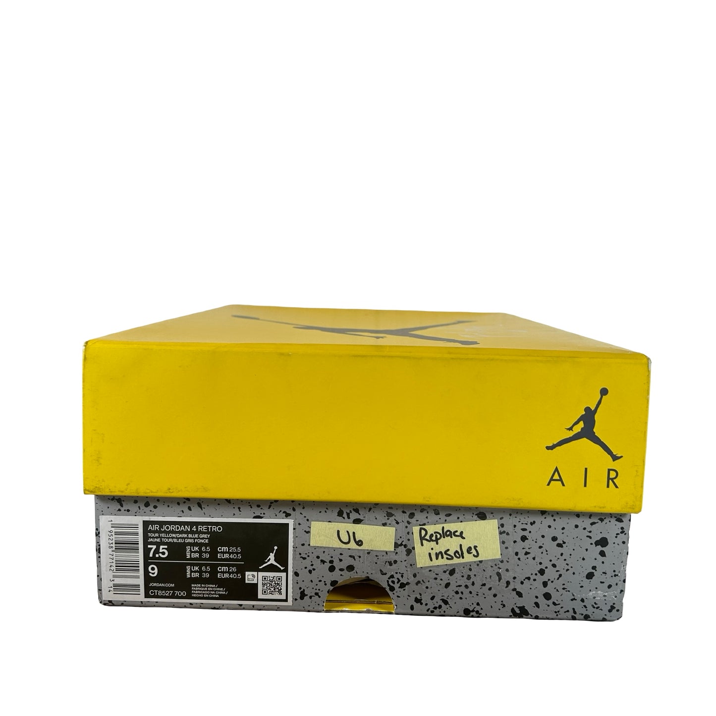 CT8527 700 Jordan 4 Retro Lightning (2021) [USED] - 7.5 M (Used6) (Replace Insoles)