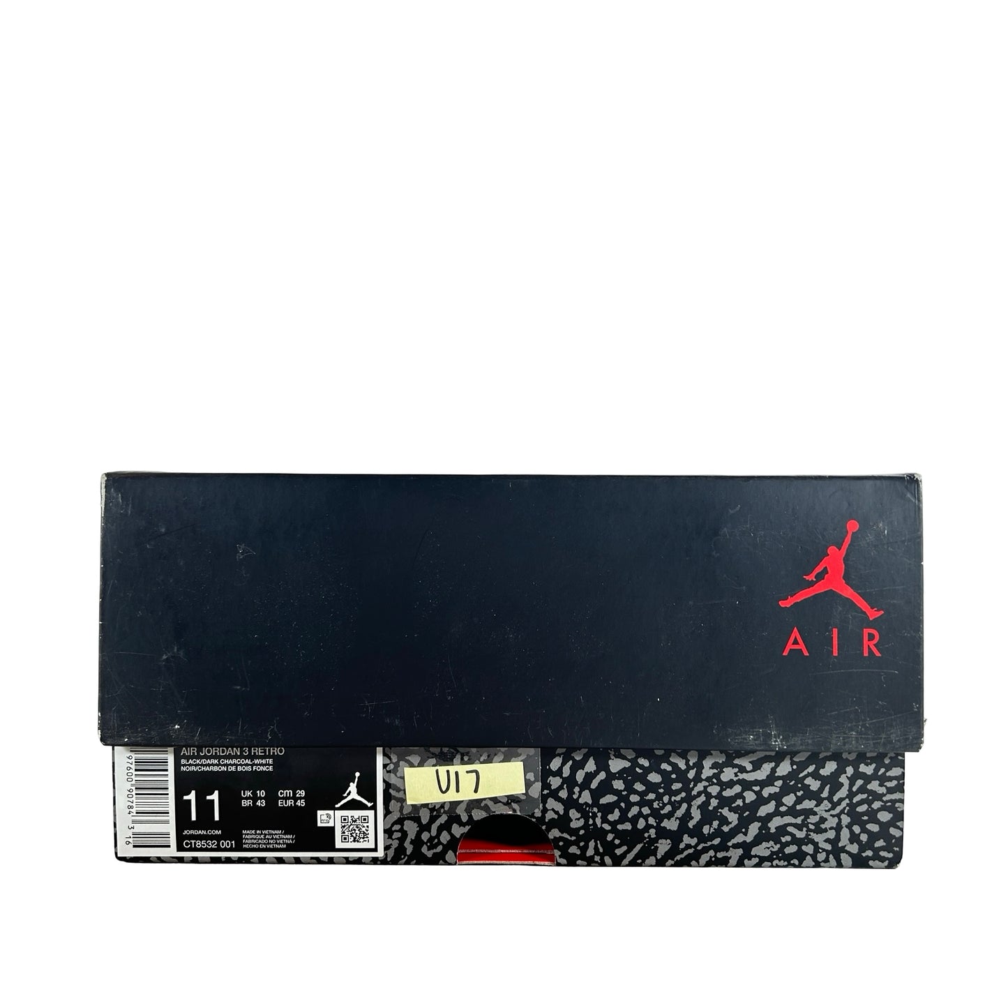 CT8532 001 Jordan 3 Retro Black Cat (2025) [USED] - 11 M (Used17)
