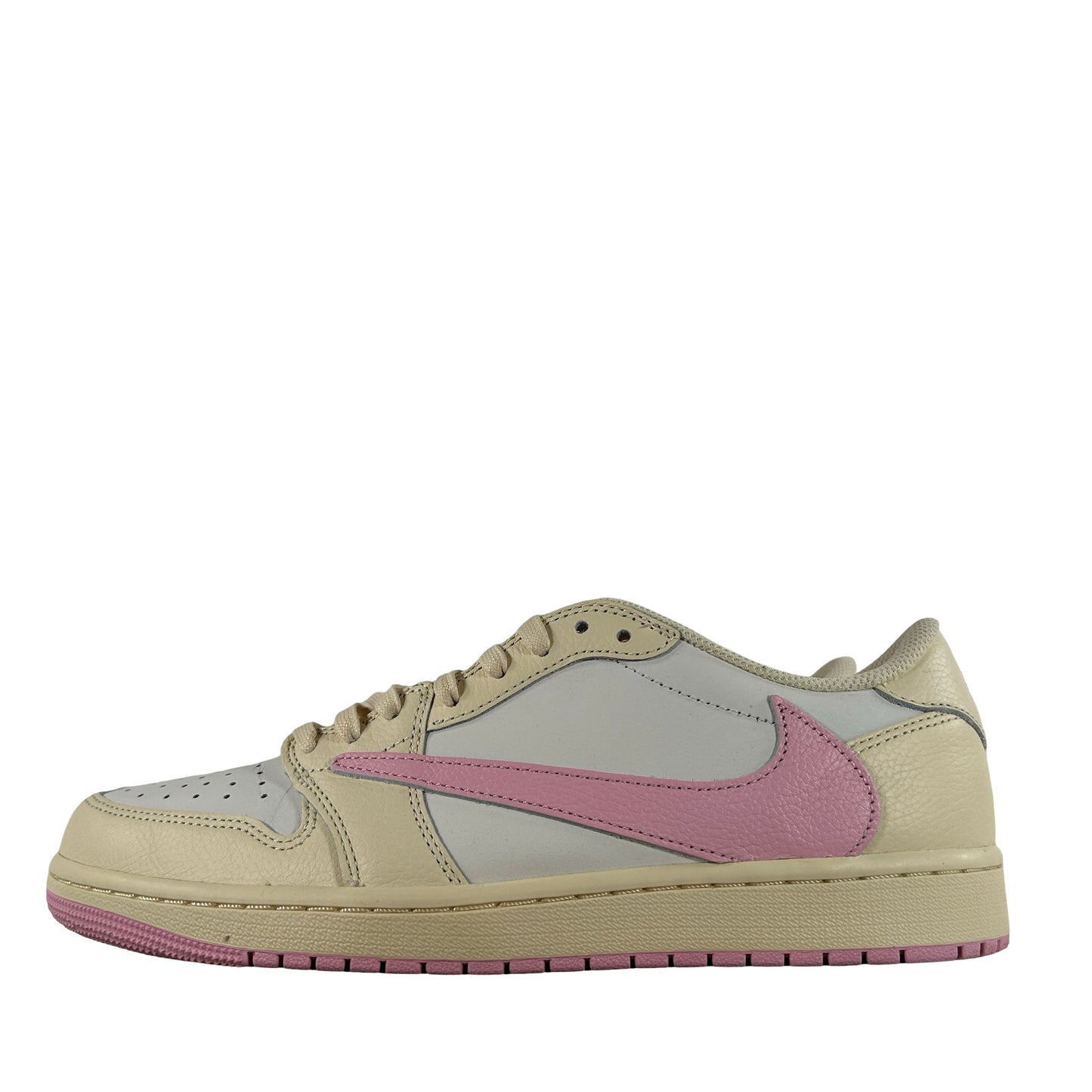 IQ7604 100 Jordan 1 Retro Low OG SP Travis Scott Shy Pink [USED] - 9.5 M (Used)