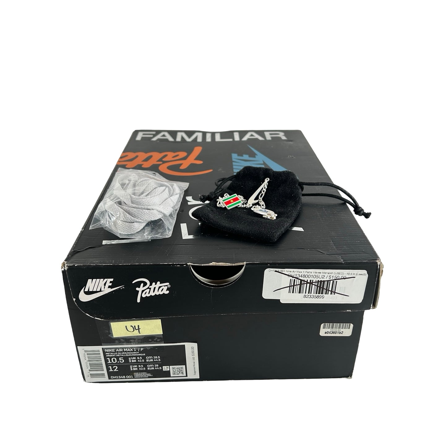 DH1348 001 Nike Air Max 1 Patta Waves Monarch [USED] - 10.5 M (Used4)
