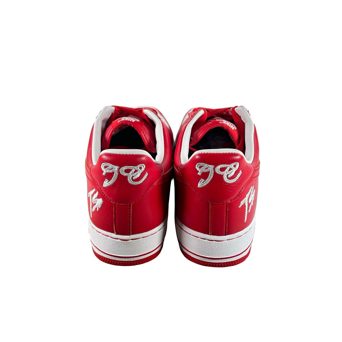 II4391 100 Nike Air Force 1 Low QS Terror Squad White University Red [USED] - 12 M (Used)