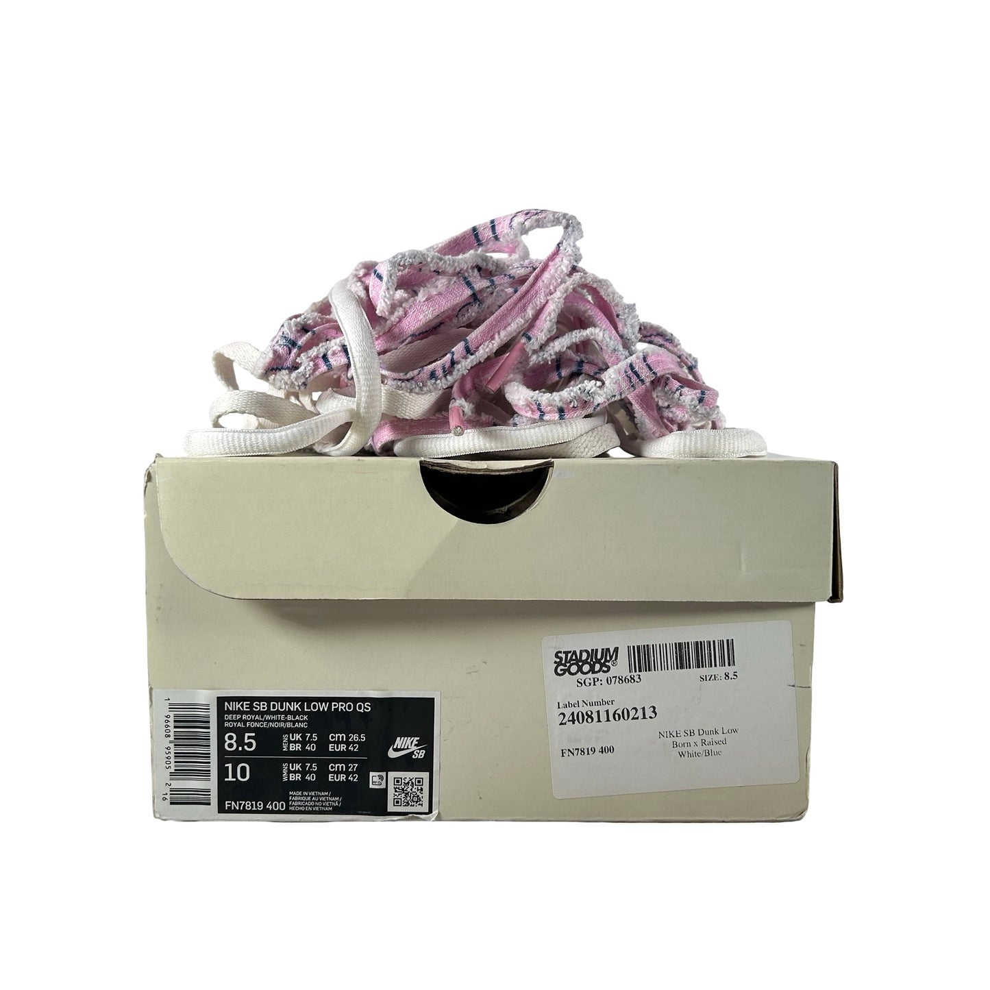 FN7819 400 Nike SB Dunk Low Born X Raised One Block At A Time [USED] - 8.5 M (Used)