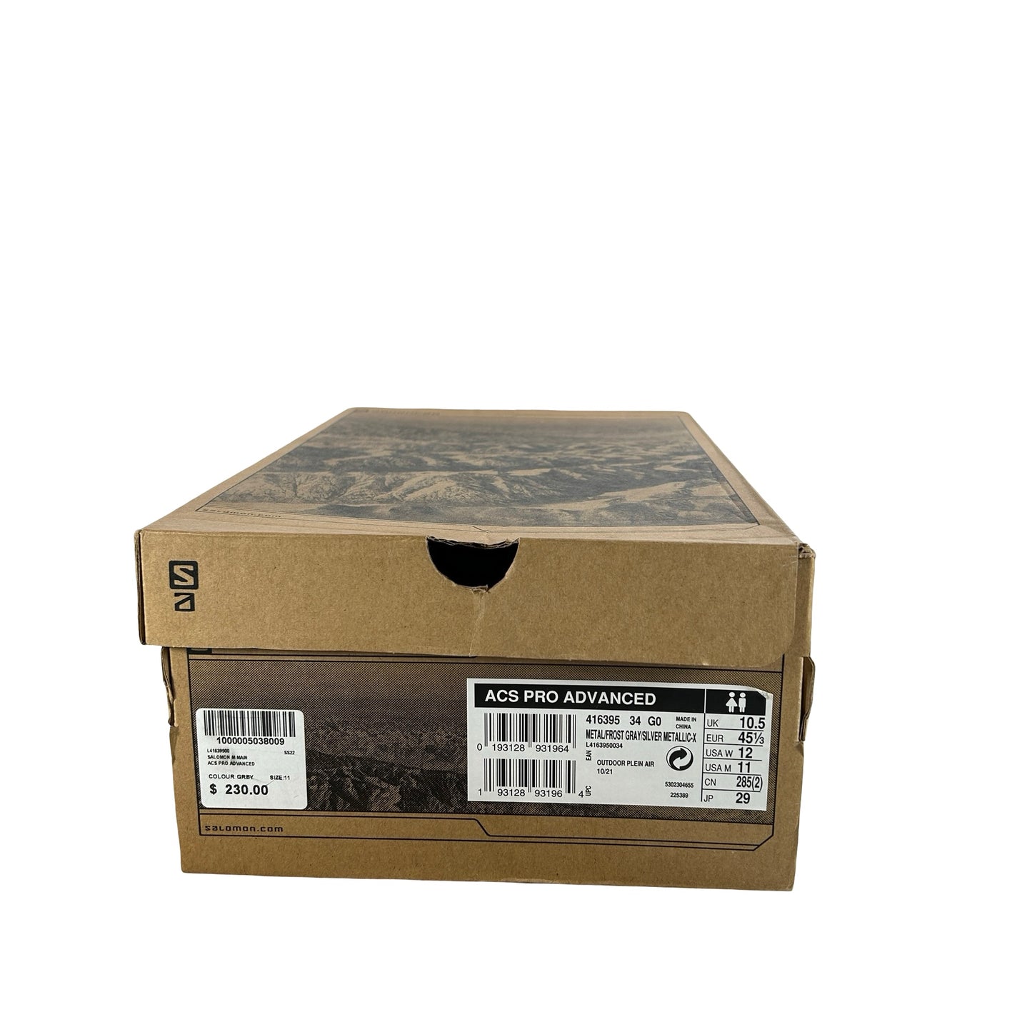 L41639500 Salomon ACS PRO Advanced Metal Frost Grey [USED] - 11 M (Used)