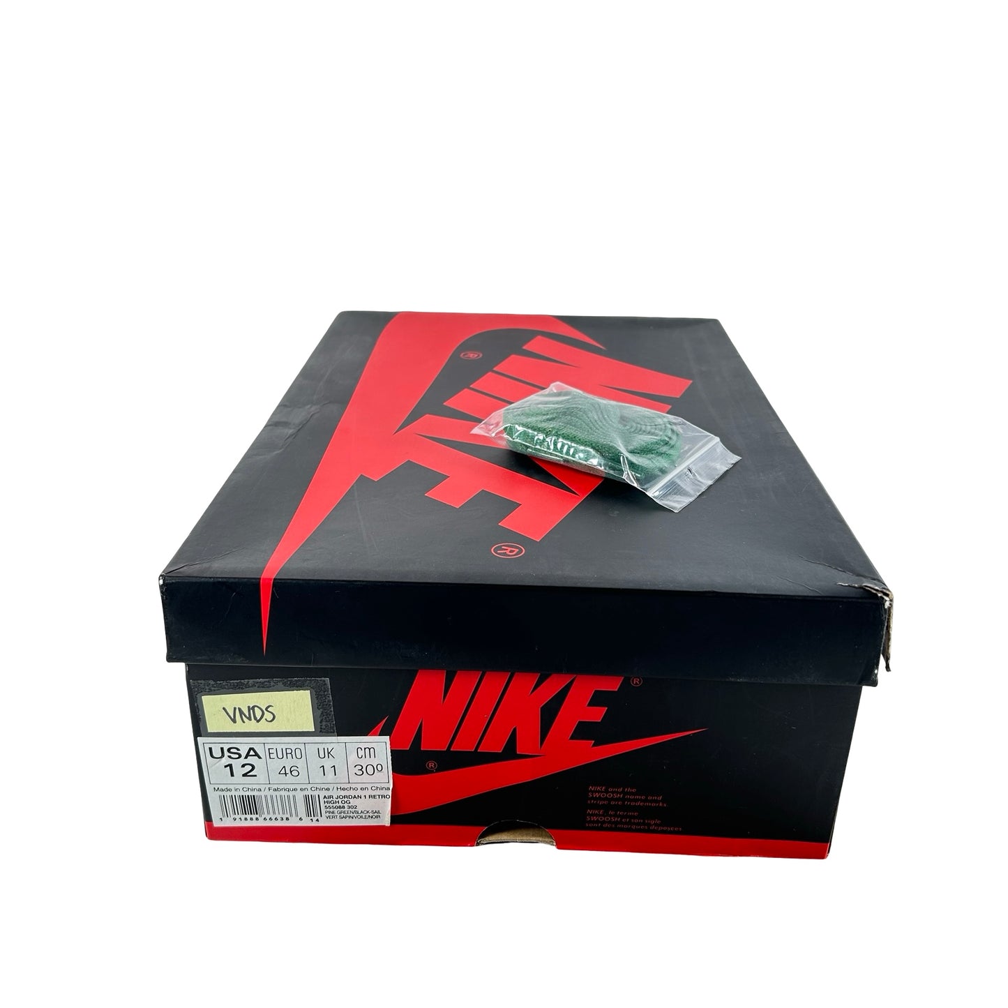 555088 302 Jordan 1 Retro High Pine Green [USED] - 12 M (VNDS)