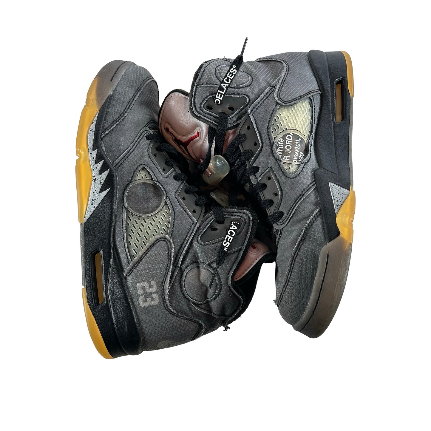 CT8480 001 Jordan 5 Off-White Black [USED] - 10.5 M (Used8)