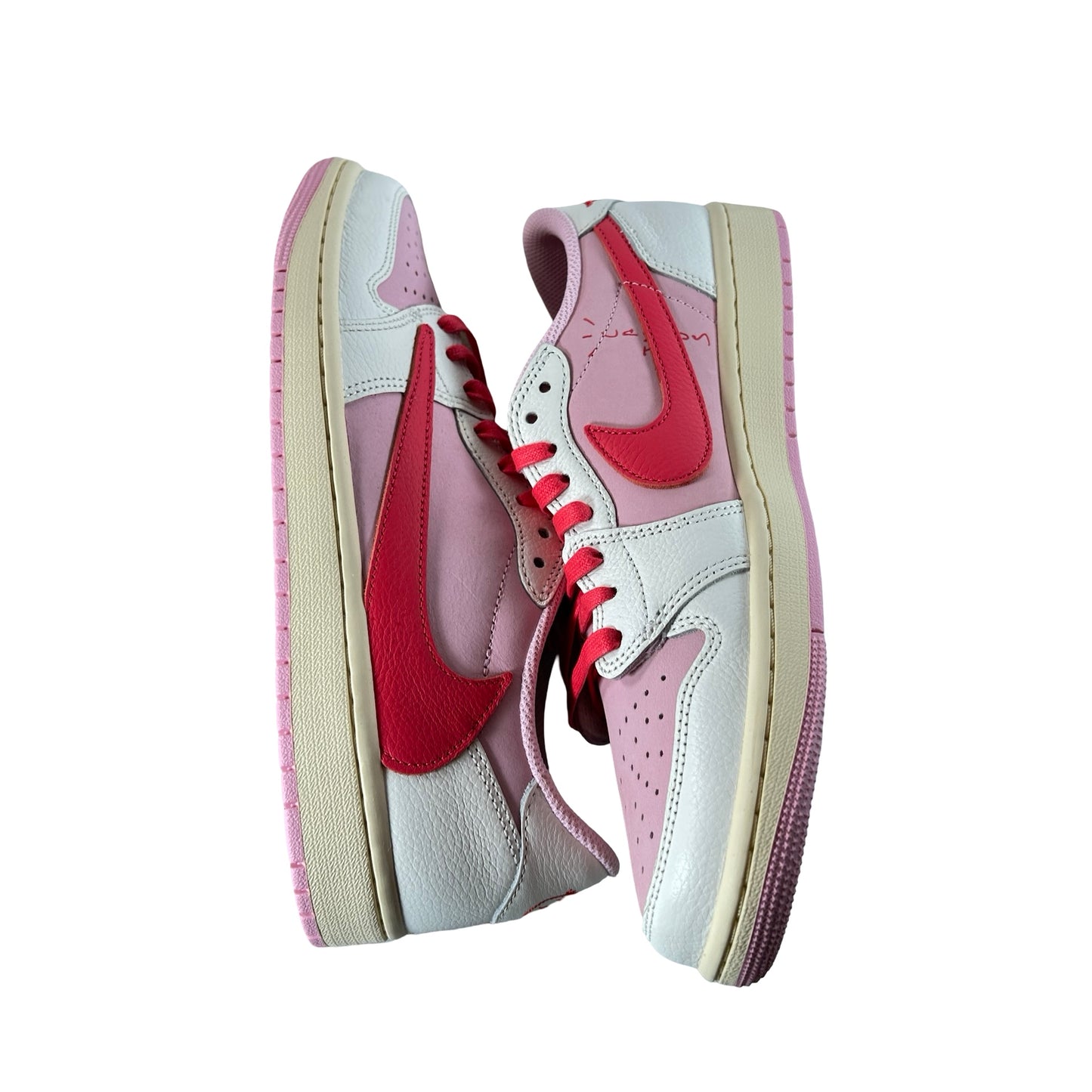 IQ7604 101 Jordan 1 Retro Low OG SP Travis Scott Sail Tropical Pink [USED] - 9.5 M (Used4)