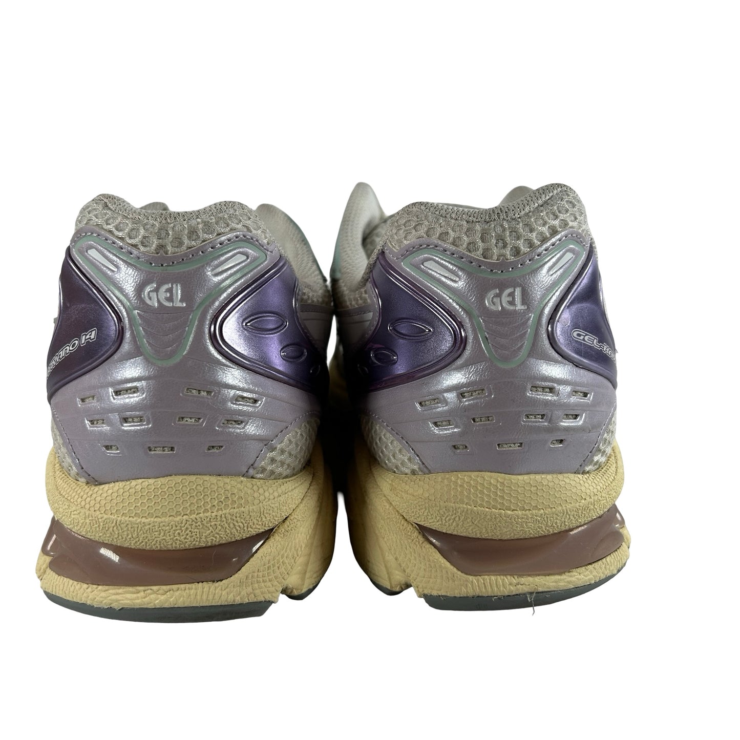 1203A537 105 ASICS Gel-Kayano 14 Cream Dusk Violet [USED] - 10.5 M (Used)