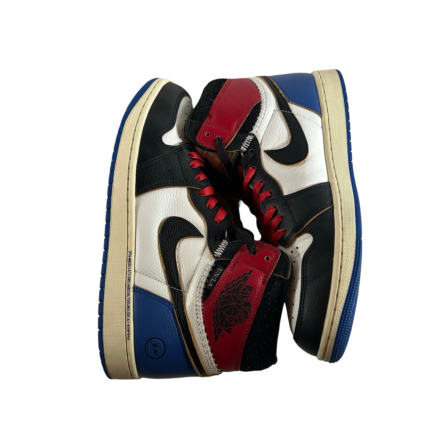 IO7847 002 Jordan 1 Retro High OG SP Fragment x Union LA Varsity Red Sport Royal [USED] - 11 M (Used4)