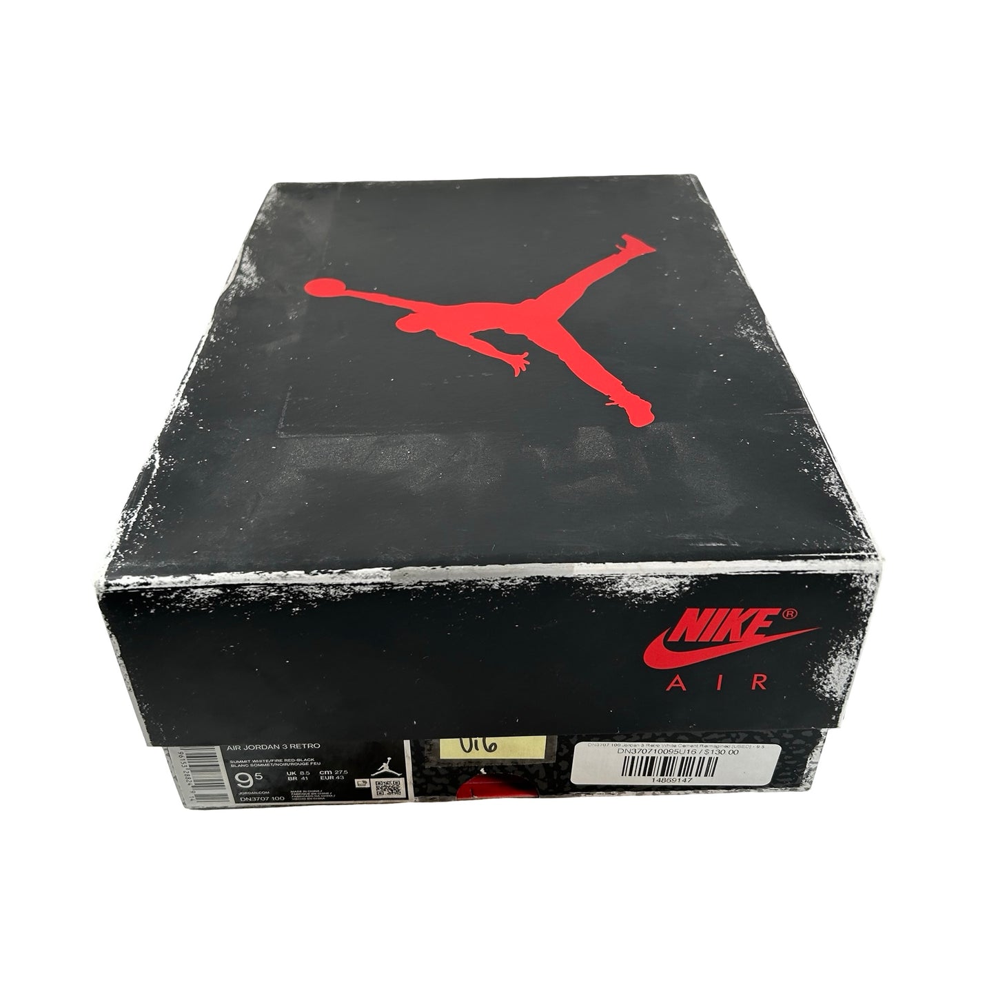DN3707 100 Jordan 3 Retro White Cement Reimagined [USED] - 9.5 M (Used16)