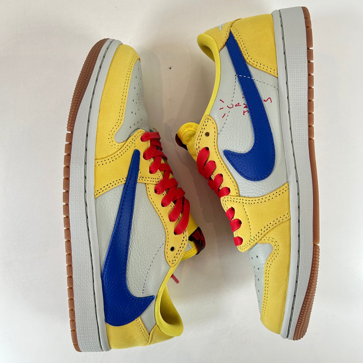 DZ4137 700 Jordan 1 Retro Low OG SP Travis Scott Canary (Women's) [USED] - 8 W  (Used)