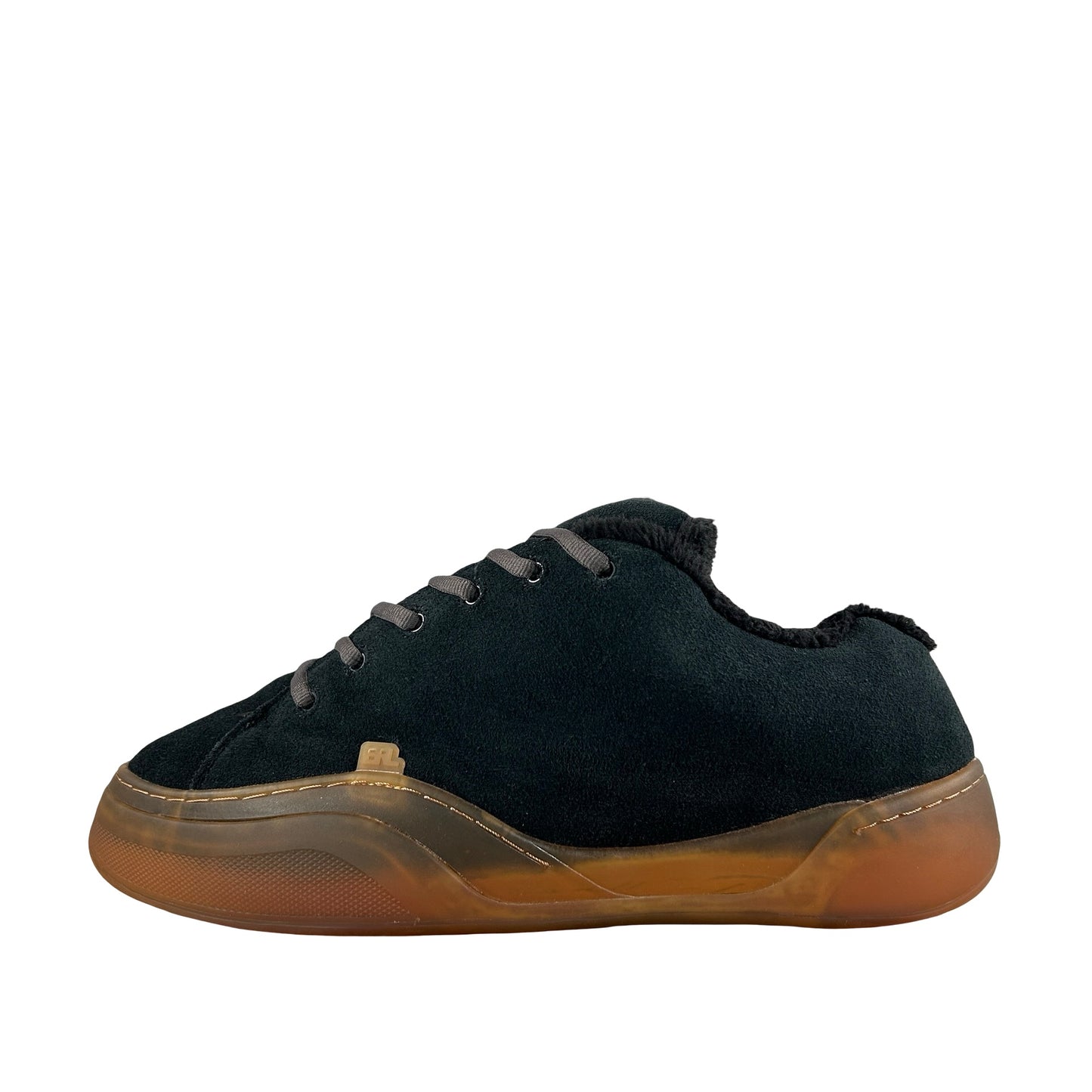 ERL10SH03-3 ERL Vamp Skate Suede Sneakers Pirate Black [USED] - 12 M (Used)