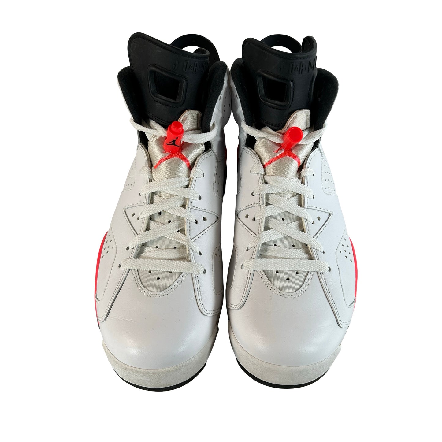 384664 123 Jordan 6 Retro Infrared White (2014) [USED] - 9 M (Used) (No Box) (Sample)