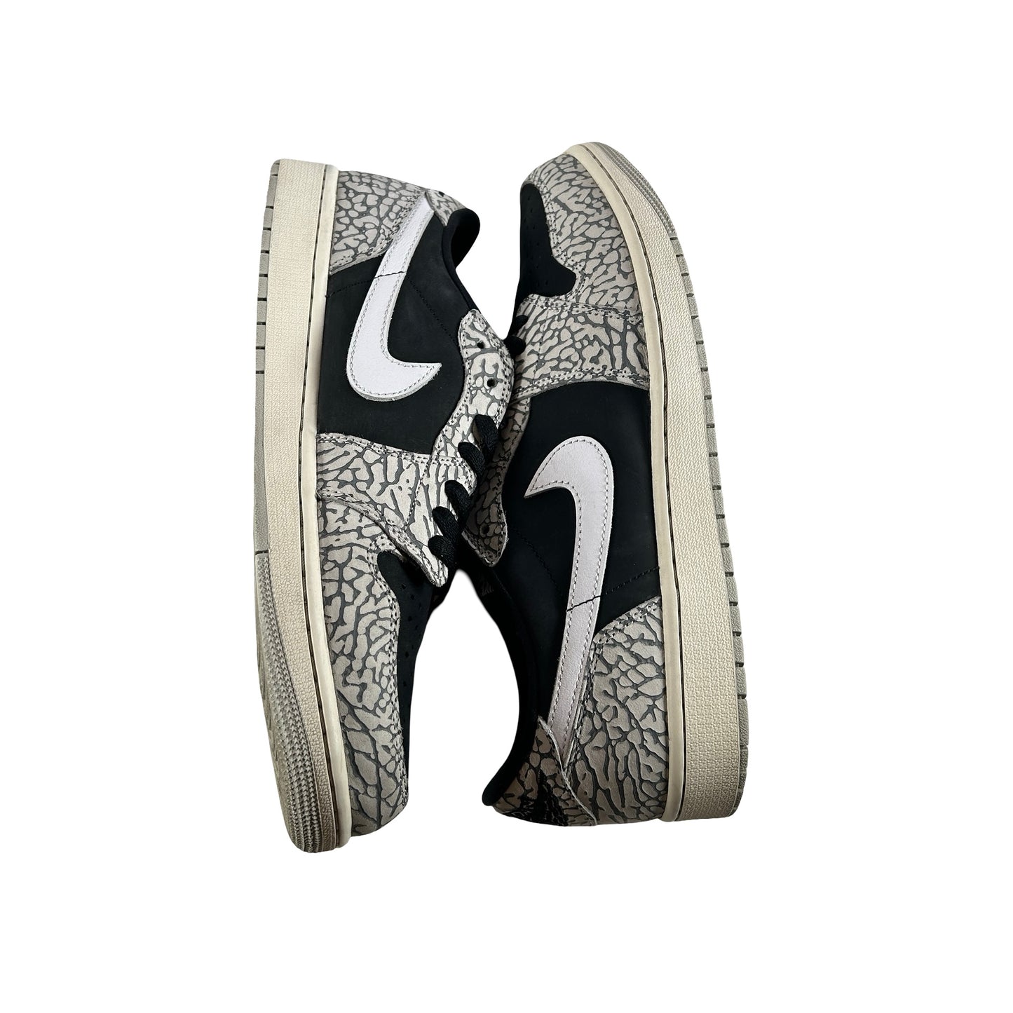 CZ0790 001 Jordan 1 Retro Low OG Black Cement [USED] 12.5 (Used)