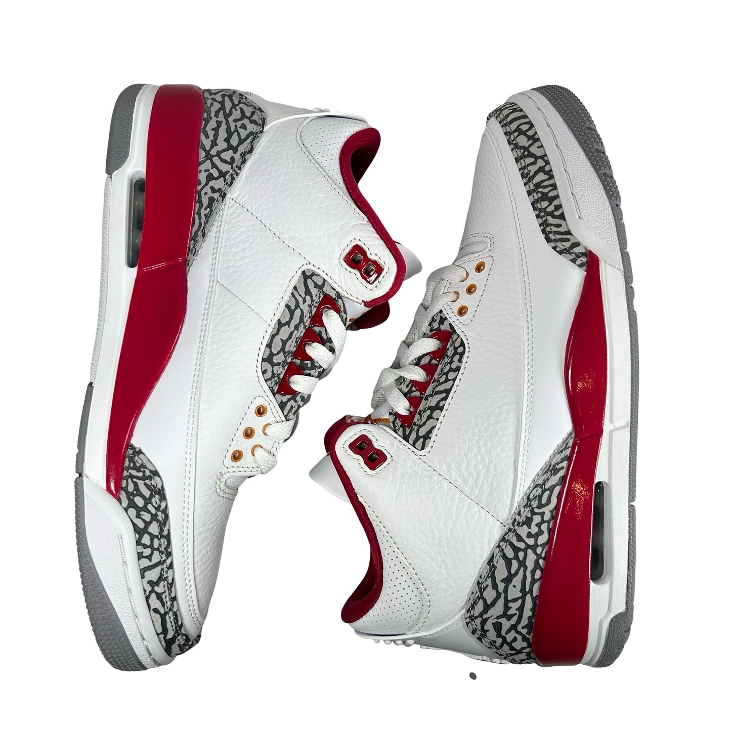 CT8532 126 Jordan 3 Retro Cardinal Red [CONDITIONAL] - 9 M (Yellowing)