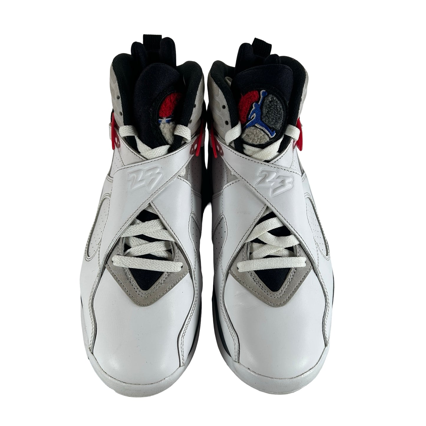 305381 100 Jordan 8 Retro White True Red (2025) [USED] - 9 M (Used3)