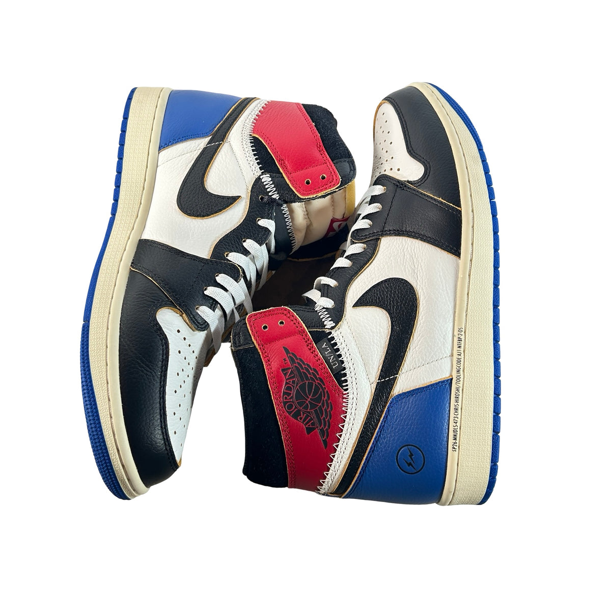 IO7847 002 Jordan 1 Retro High OG SP Fragment x Union LA Varsity Red Sport Royal [USED] - 11 M (Used7)