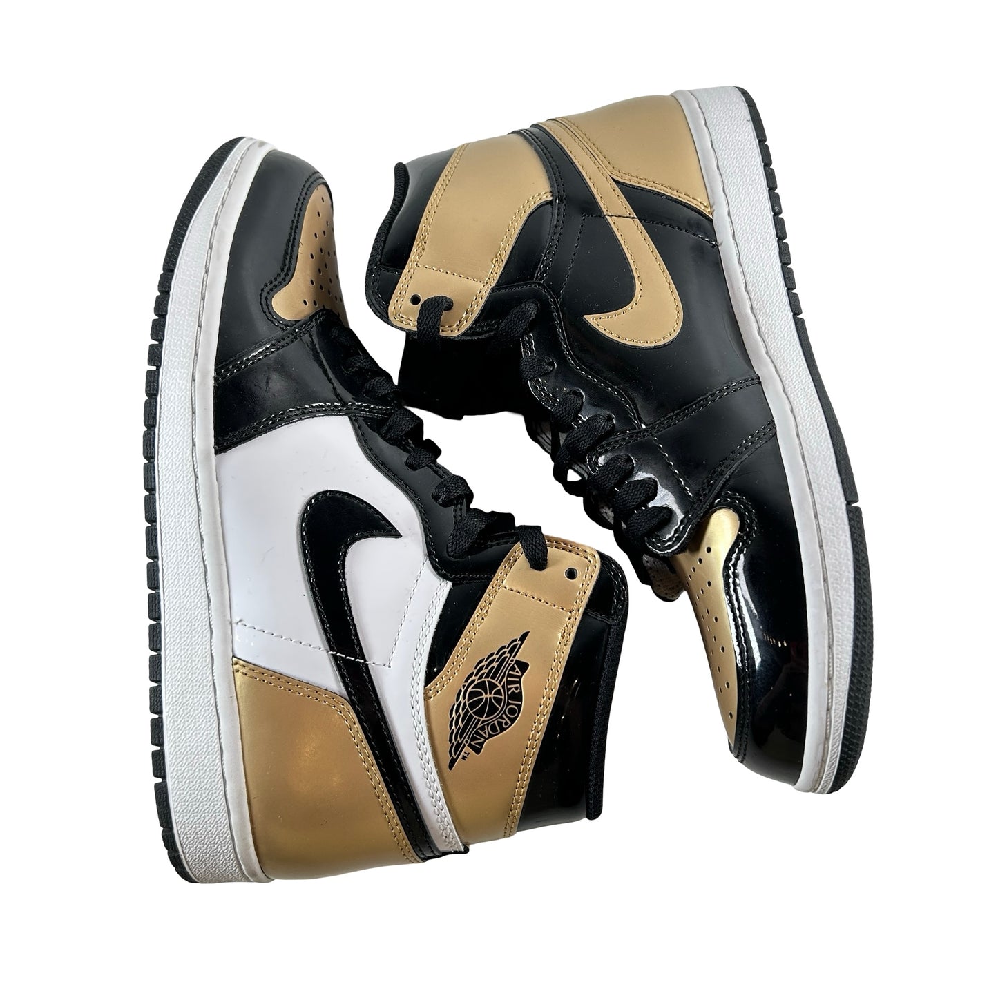 861428 007 Jordan 1 Retro High NRG Patent Gold Toe [USED] - 8 M (Used2)
