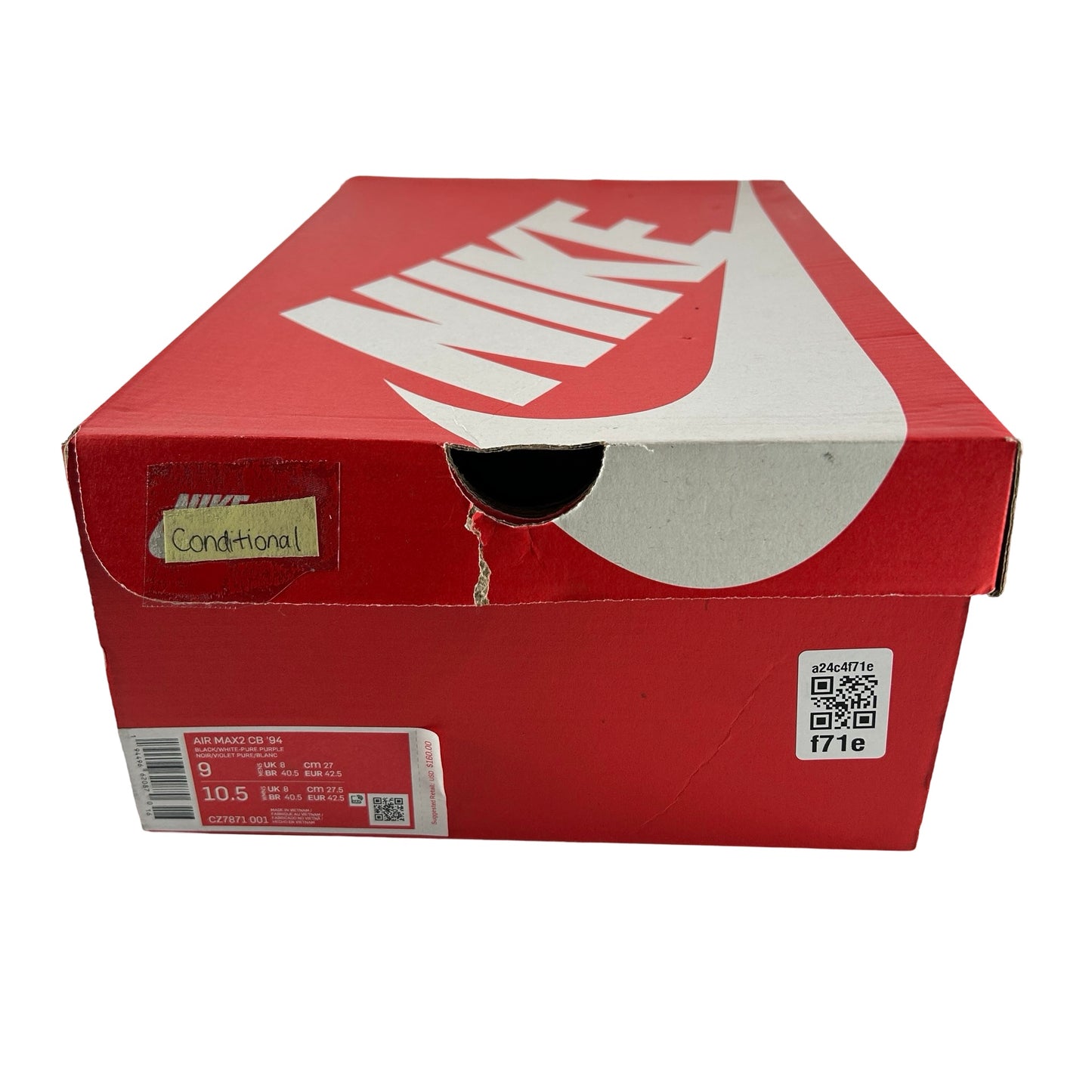 CZ7871 001 Nike Air Max 2 CB 94 Negro Blanco Púrpura (2020)