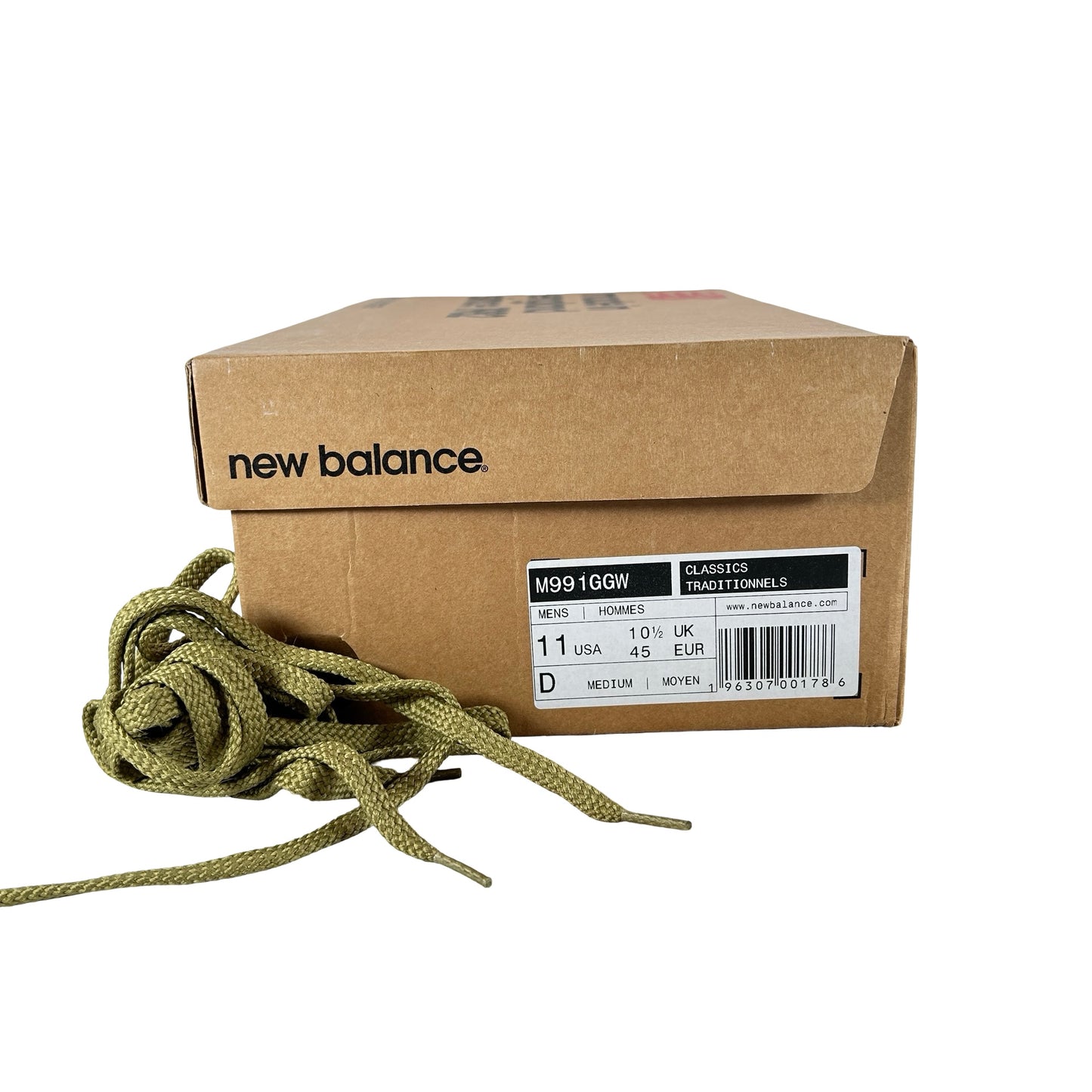 M991GGW New Balance 991 MiUK Green Moss Cloud Cream [USED] - 11 M (Used)