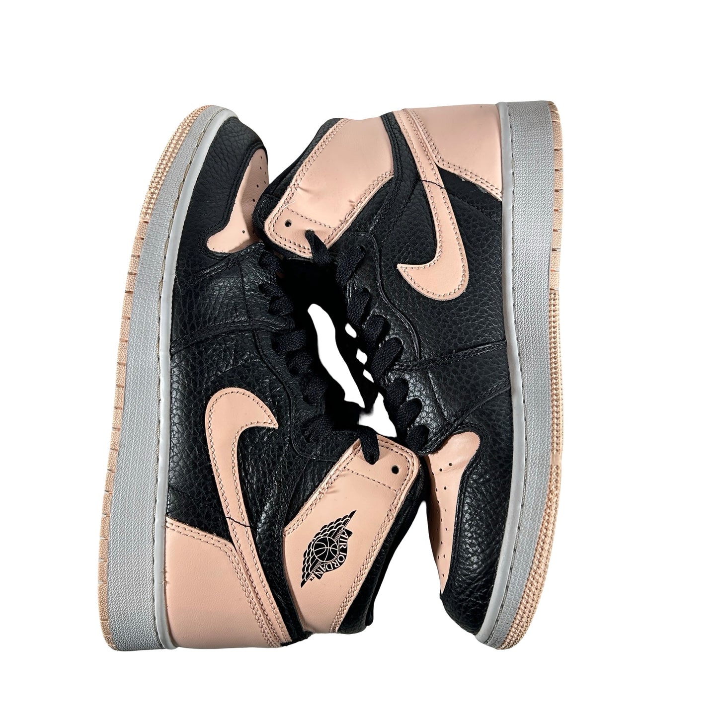 575441 081 Jordan 1 Retro High Black Crimson Tint (GS) [USED] - 7 Y (Used3)