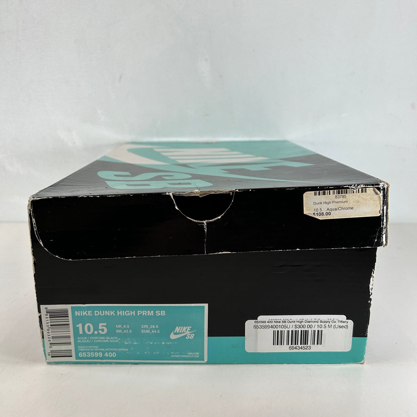 653599 400 Nike SB Dunk High Diamond Supply Co. Tiffany [USED] - 10.5 M (Used)