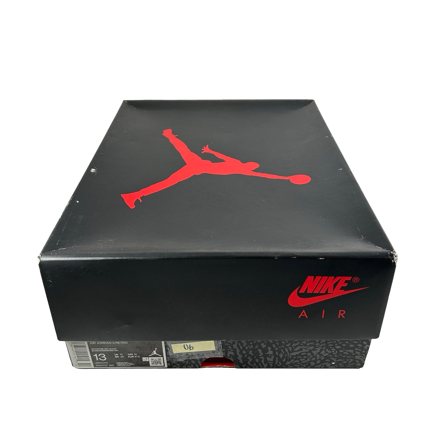 DN3707 160 Jordan 3 Retro Fire Red (2022) [USED] - 13 M (Used6)