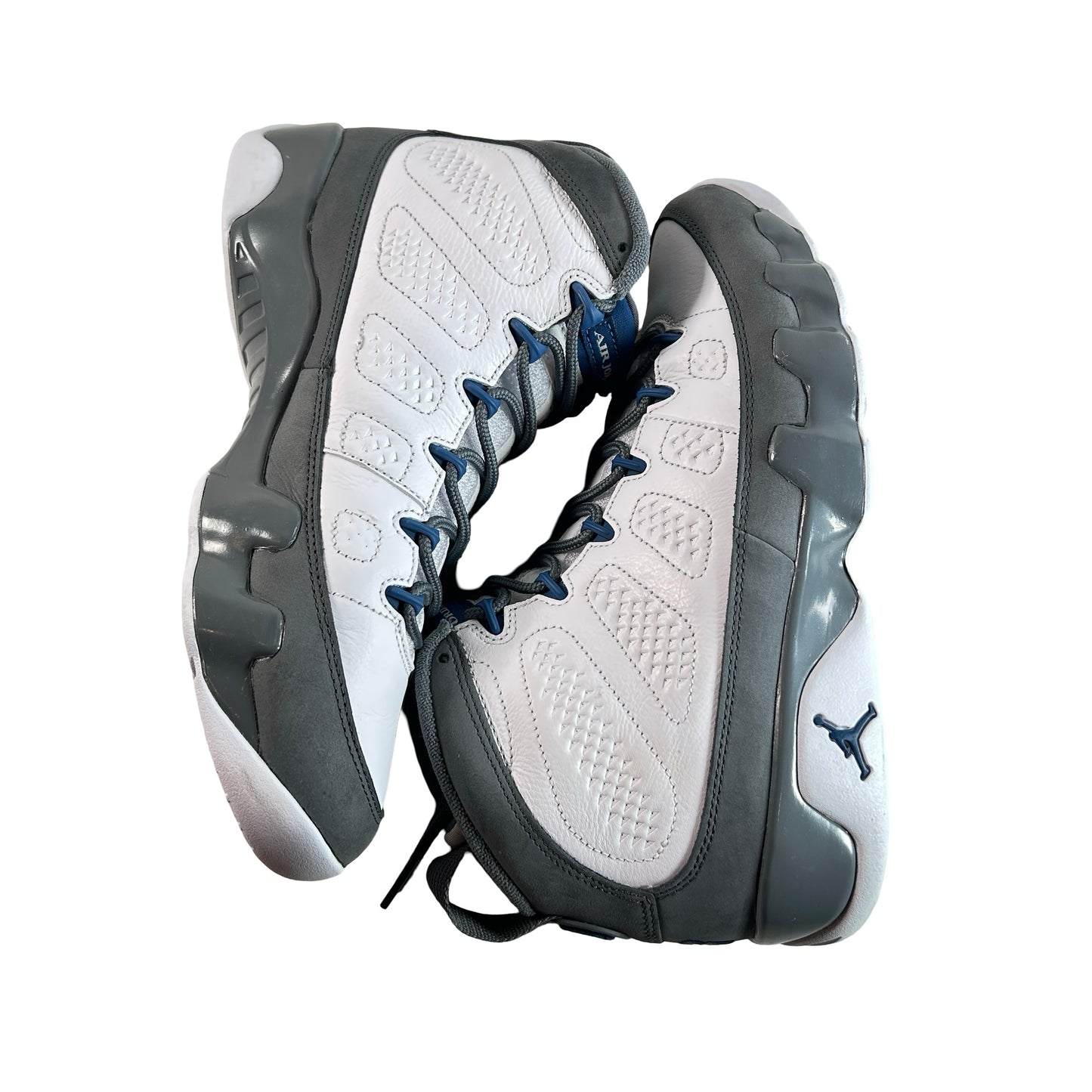 HV4794 100 Jordan 9 Retro Flint Grey French Blue (2026) [USED] - 10 M (Used2)