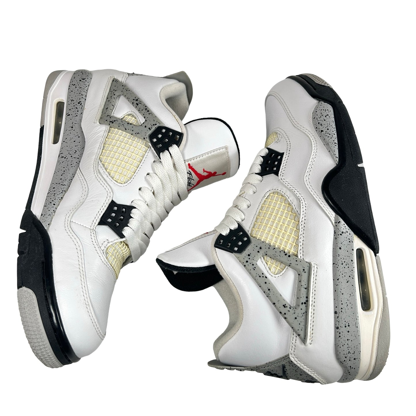 840606 192 Jordan 4 White Cement [USED] - 8 M (Used)