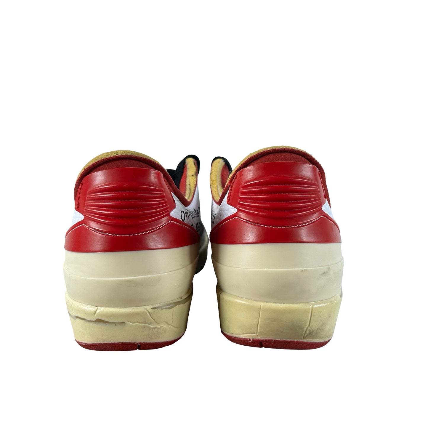 DJ4375 106 Jordan 2 Retro Low SP Off-White White Red [USED] - 7 M (Used) (Replace Box)
