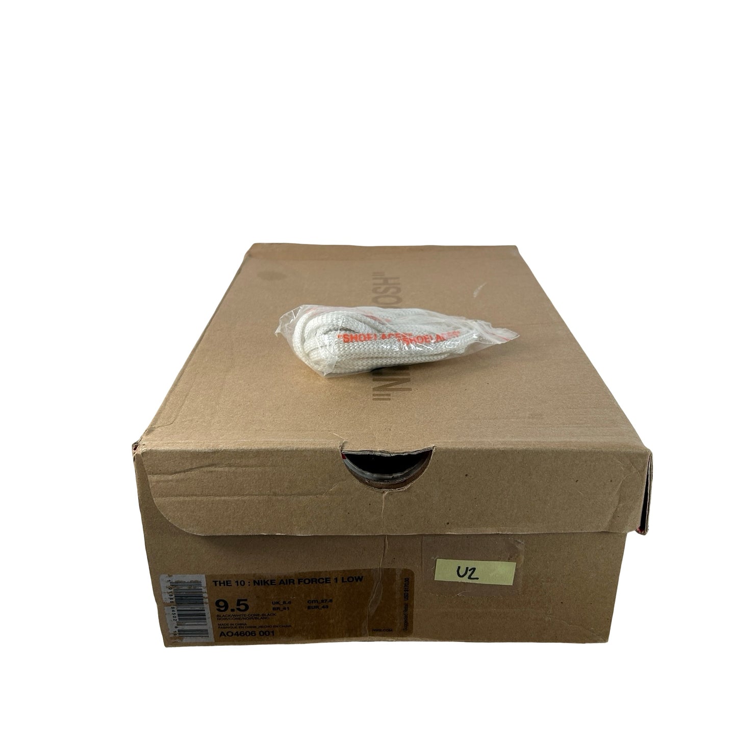 AO4606 001 Nike Air Force 1 Low Off-White Black White [USED] - 9.5 M (Used2)