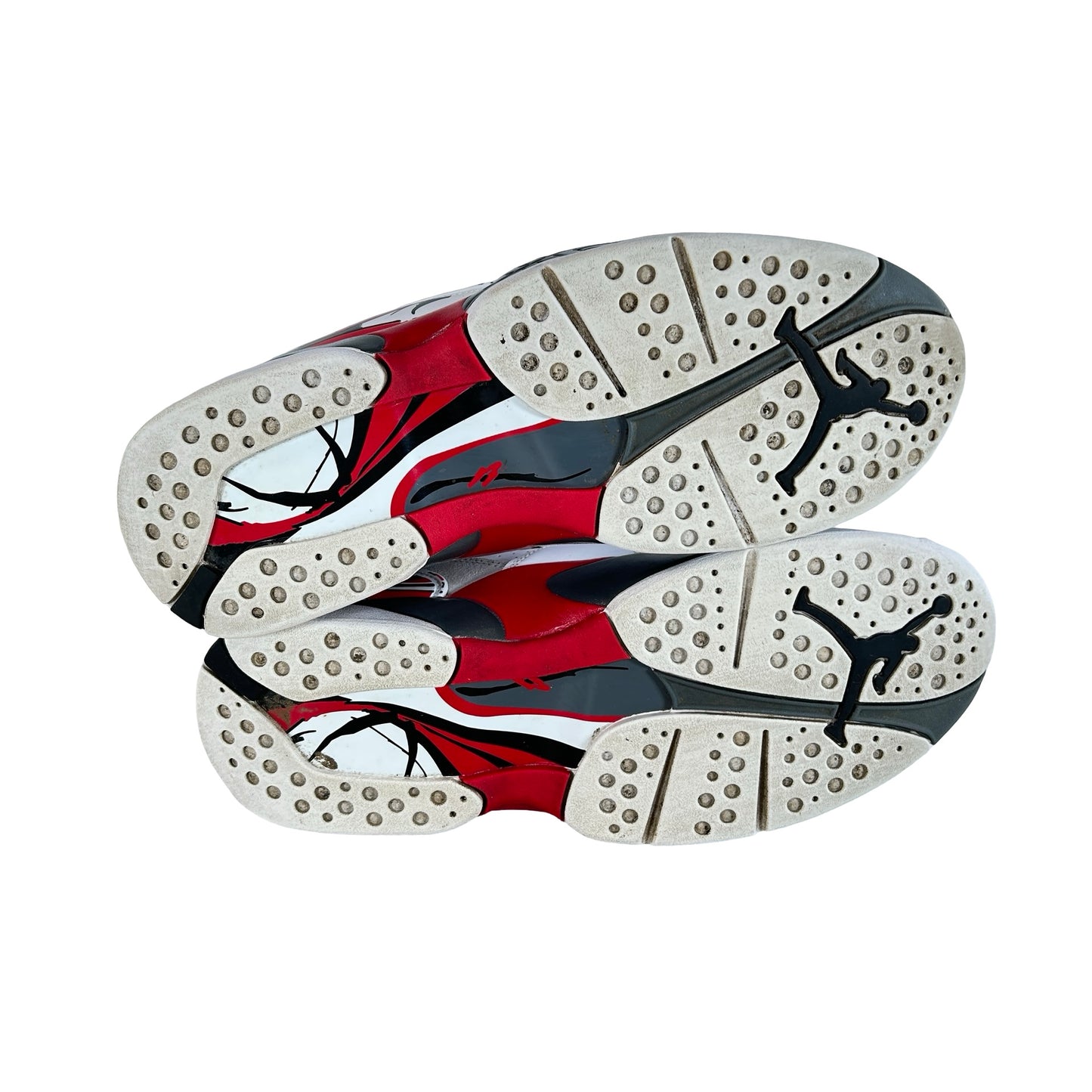 305381 100 Jordan 8 Retro White True Red (2025) [USED] - 9.5 M (Used)