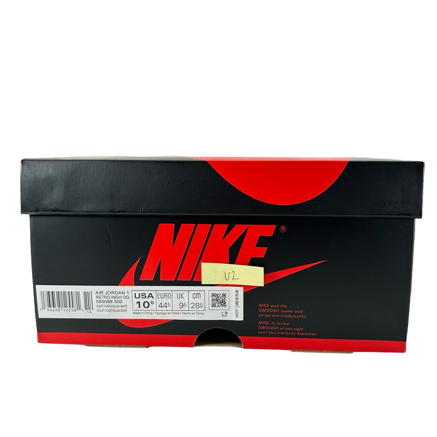555088 500 Jordan 1 Court Purple [USED] - 10.5 M (Used2)