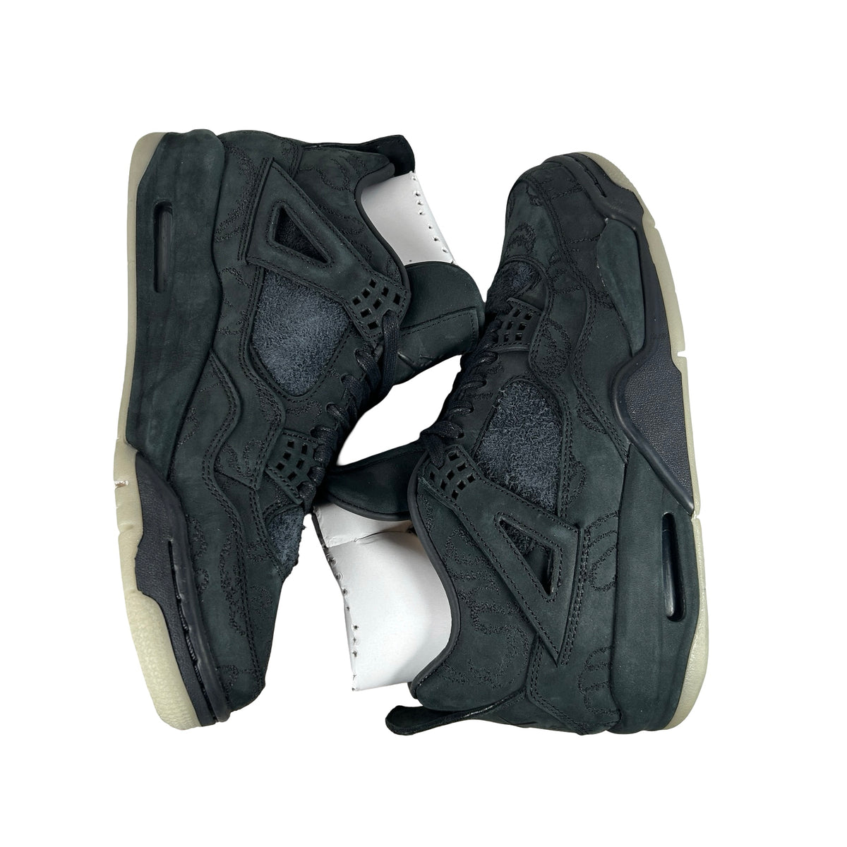 930155 001 Air Jordan 4 Kaws Black - 8.5 M (Yellowing)
