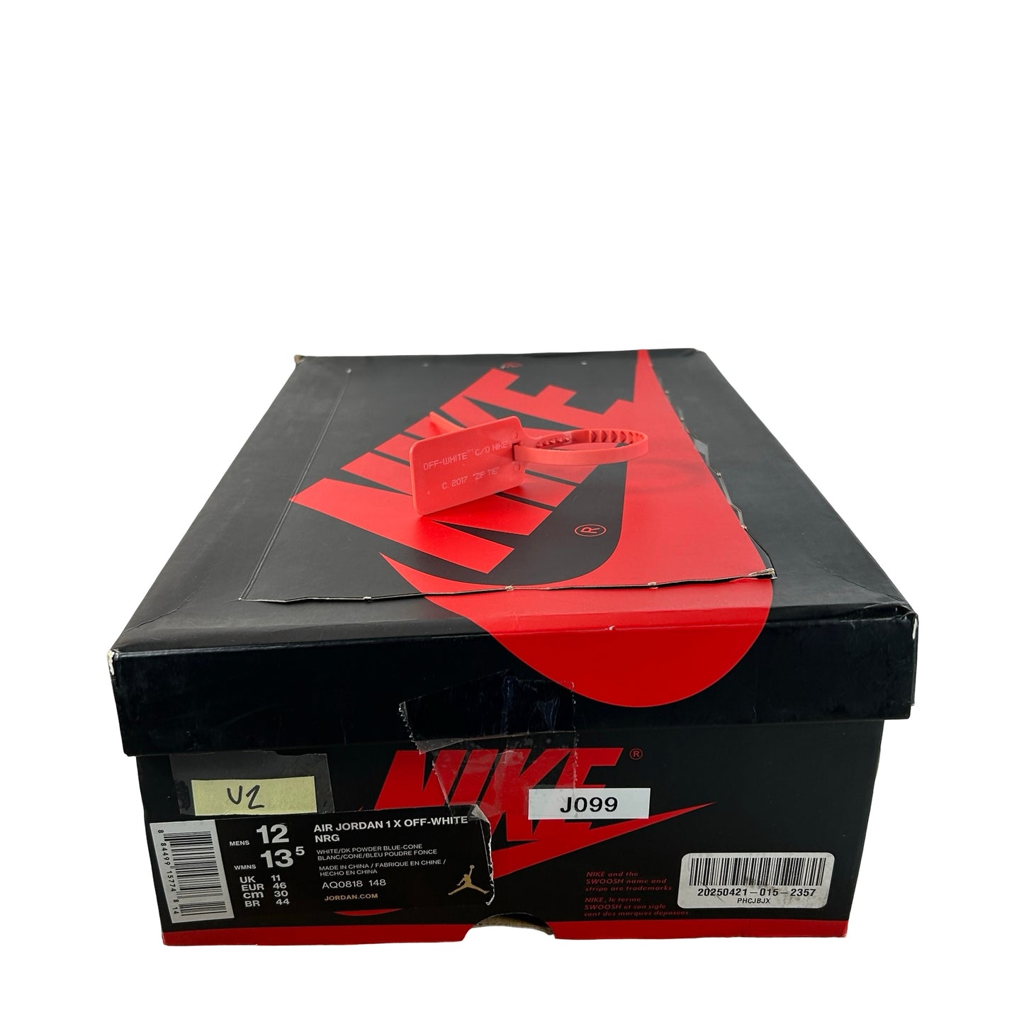 AQ0818 148 Jordan 1 Retro High Off-White UNC [USED] - 12 M (Used2)