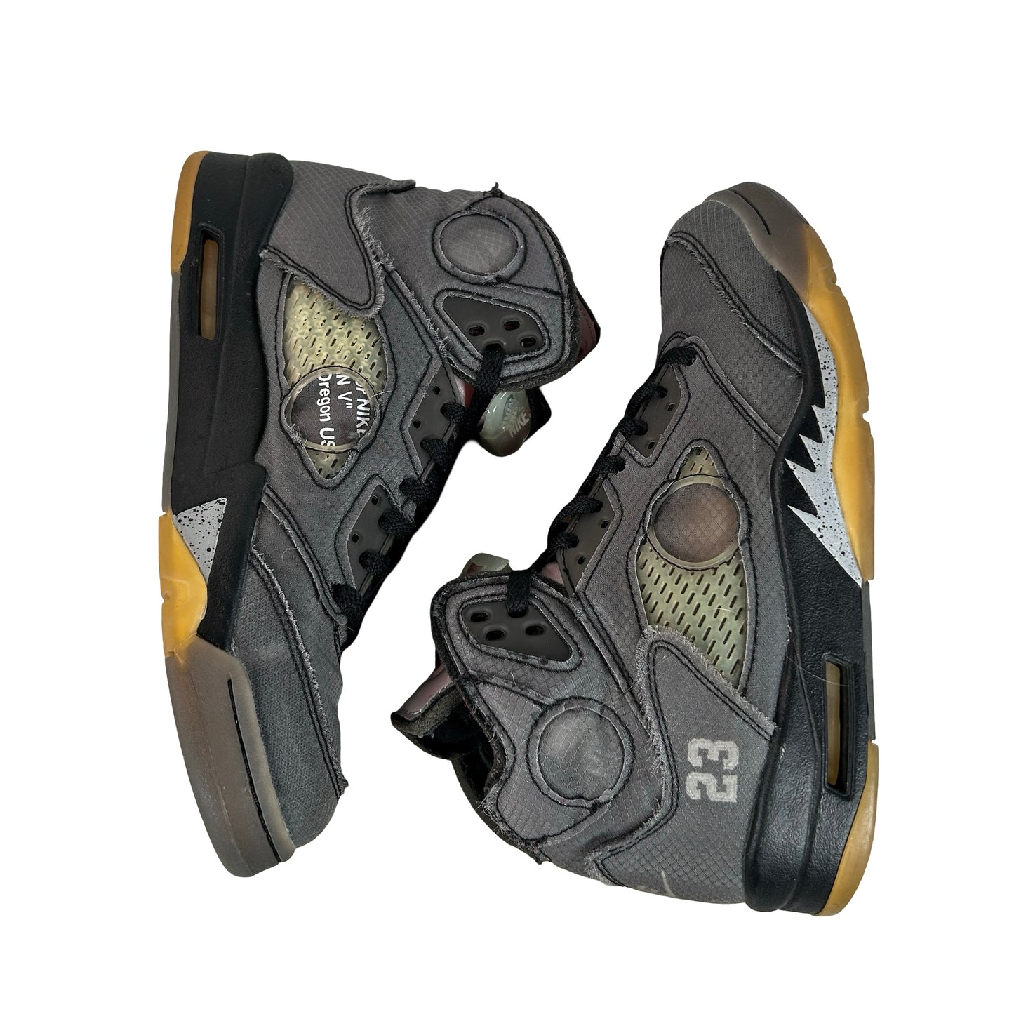 CT8480 001 Jordan 5 Off-White Black [USED] - 8.5 M (Used5)