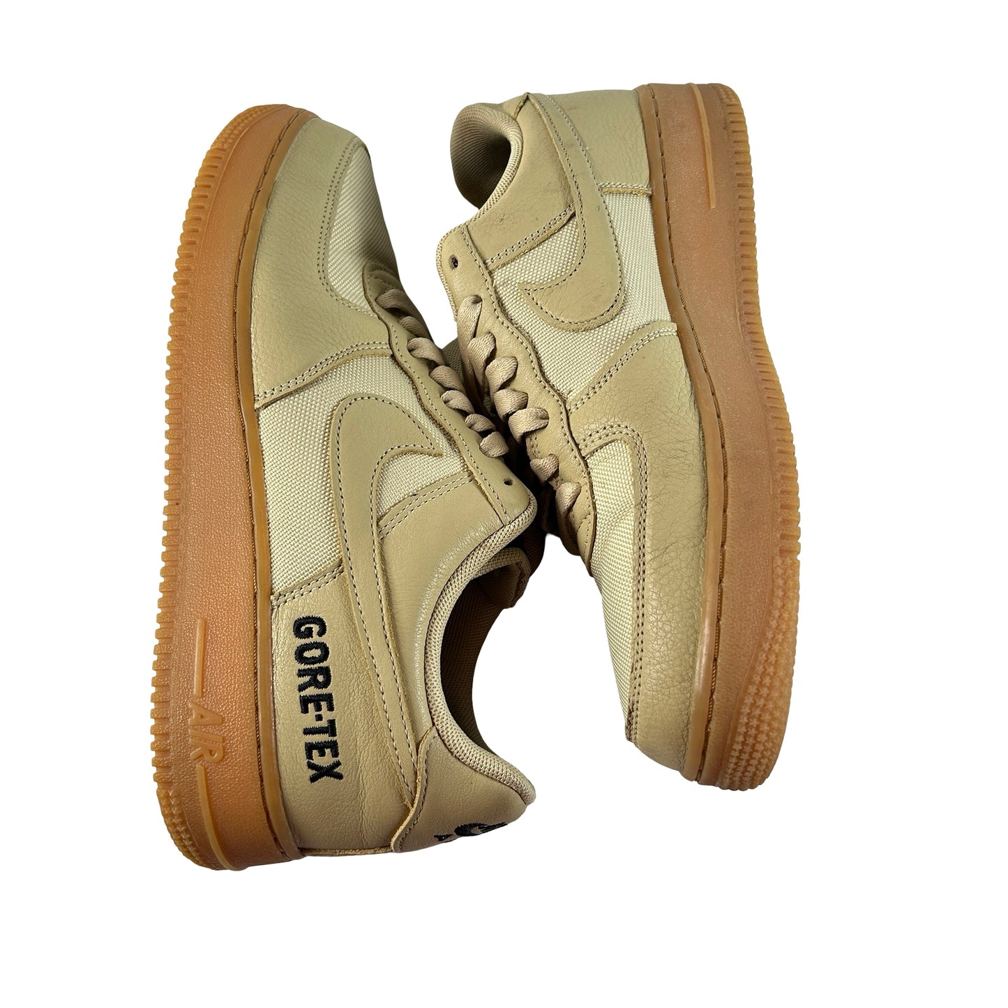 CK2630 700 Nike Air Force 1 Low Gore-Tex Team Gold Khaki [USED] - 8.5 M (Used) (No Box)