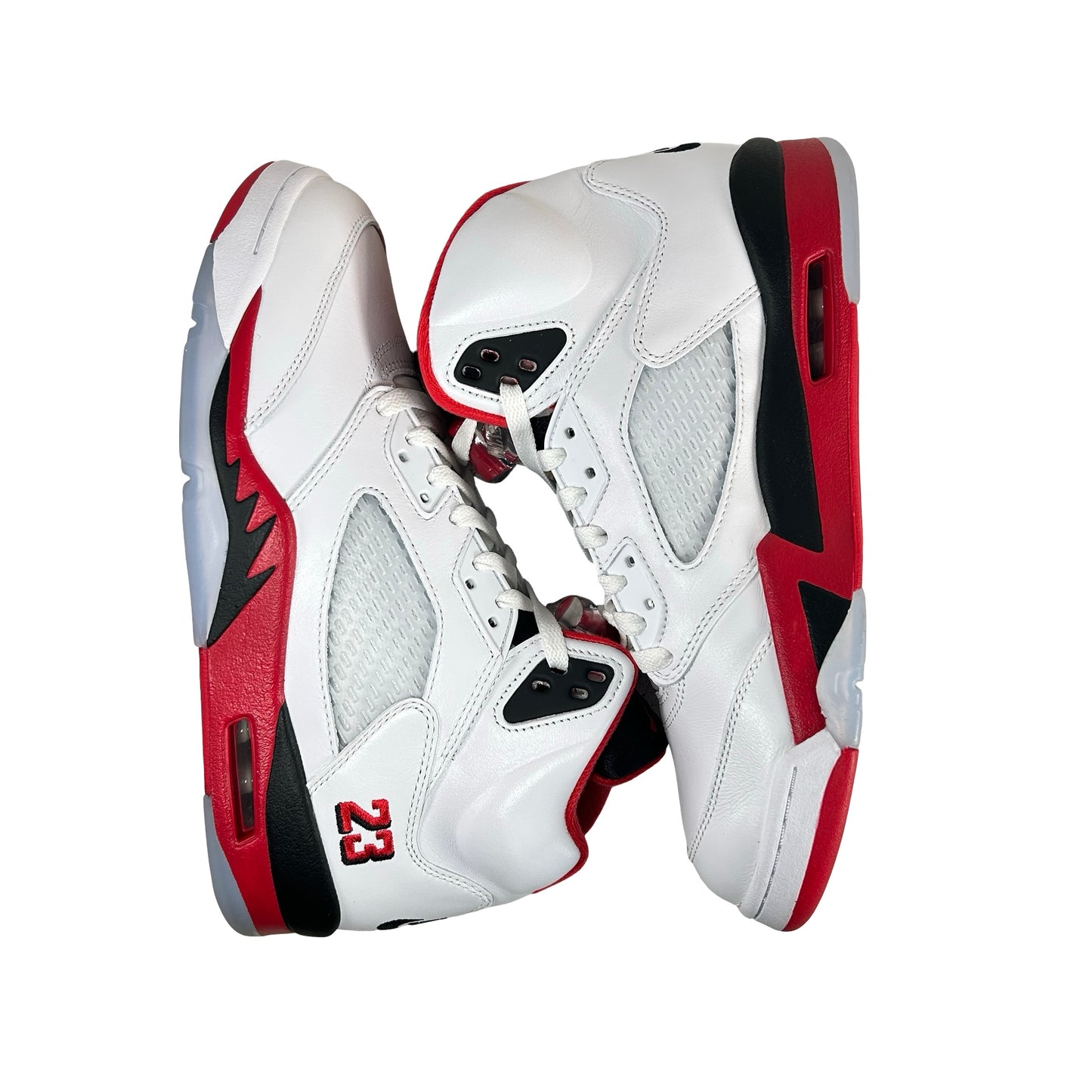 HQ7978 101 Jordan 5 Retro Fire Red Black Tongue (2025) [USED] - 9.5 M (Used3)