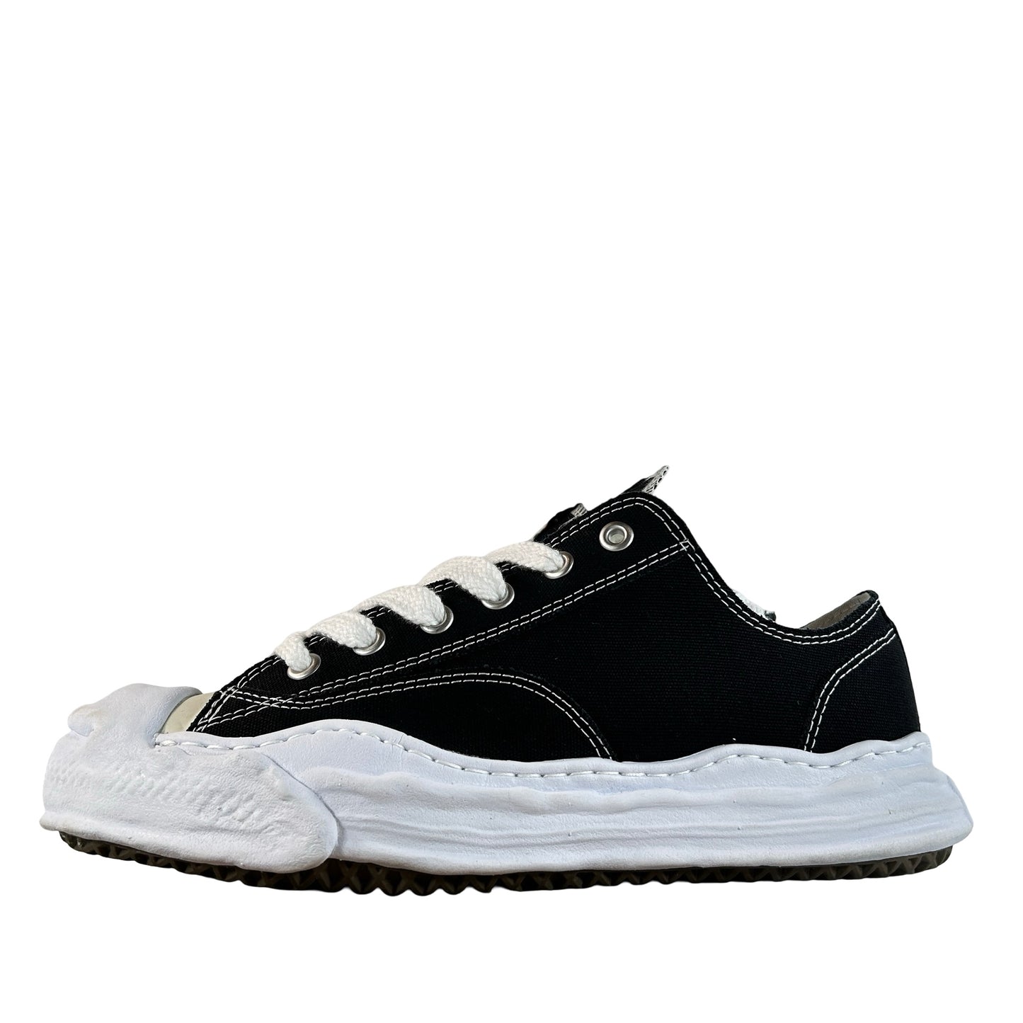 A05FW702 Maison Mihara Yasuhiro Hank OG Sole Canvas Low Black [USED] - 45 EU (Used2)