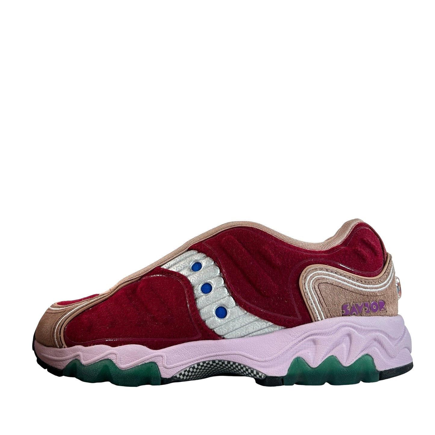 S70922 1 Saucony Matrix Jae Tips No Shoes In The House Burgundy [USED] - 6 M (Used)
