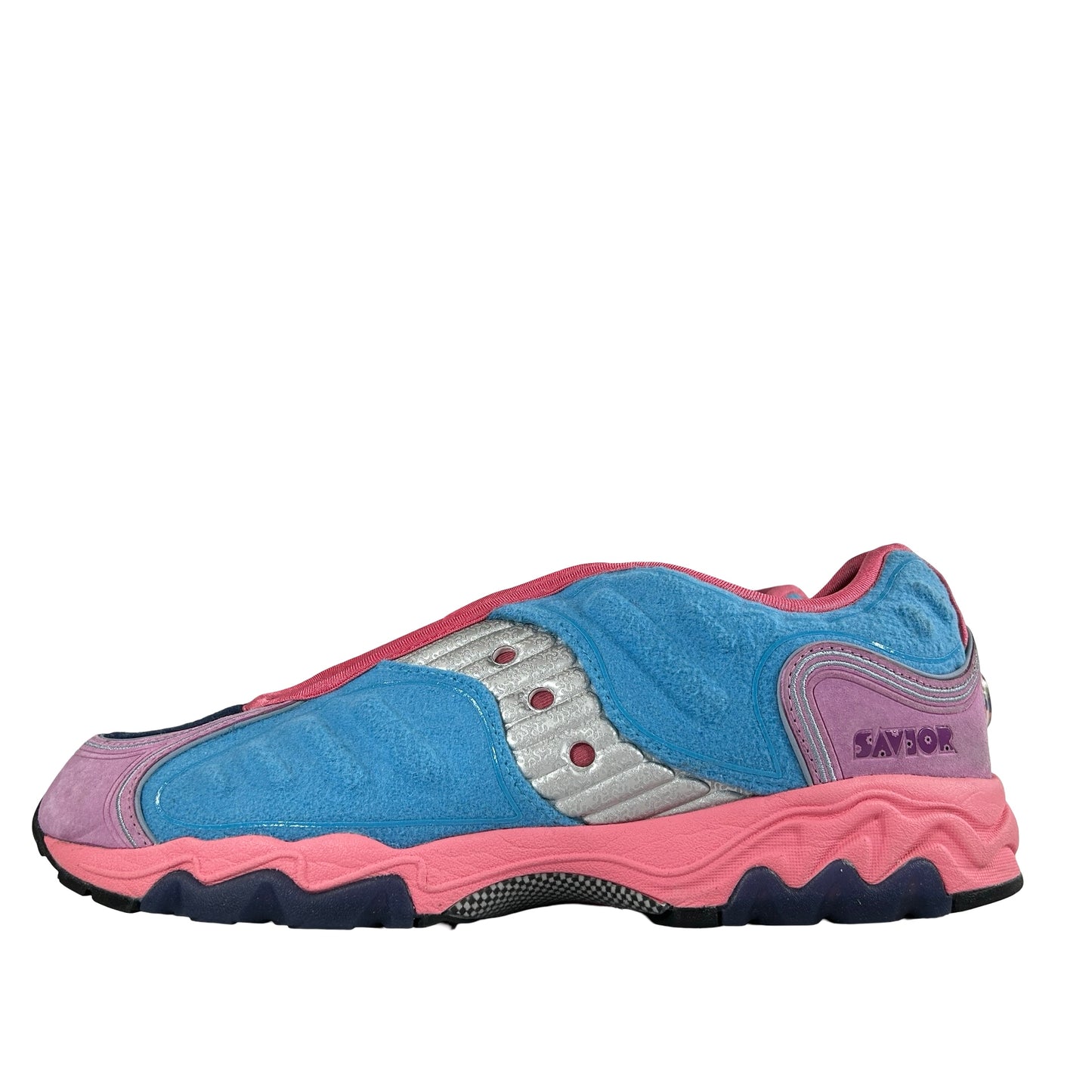 S70922 2 Saucony Matrix Jae Tips No Shoes In The House Blue Pink [USED] - 13 M (Used)