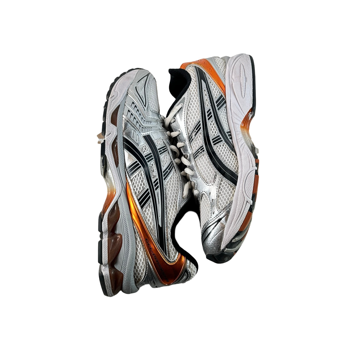1201A019 109 ASICS Gel-Kayano 14 White Piquant Orange [USED] - 8.5 M (Used)