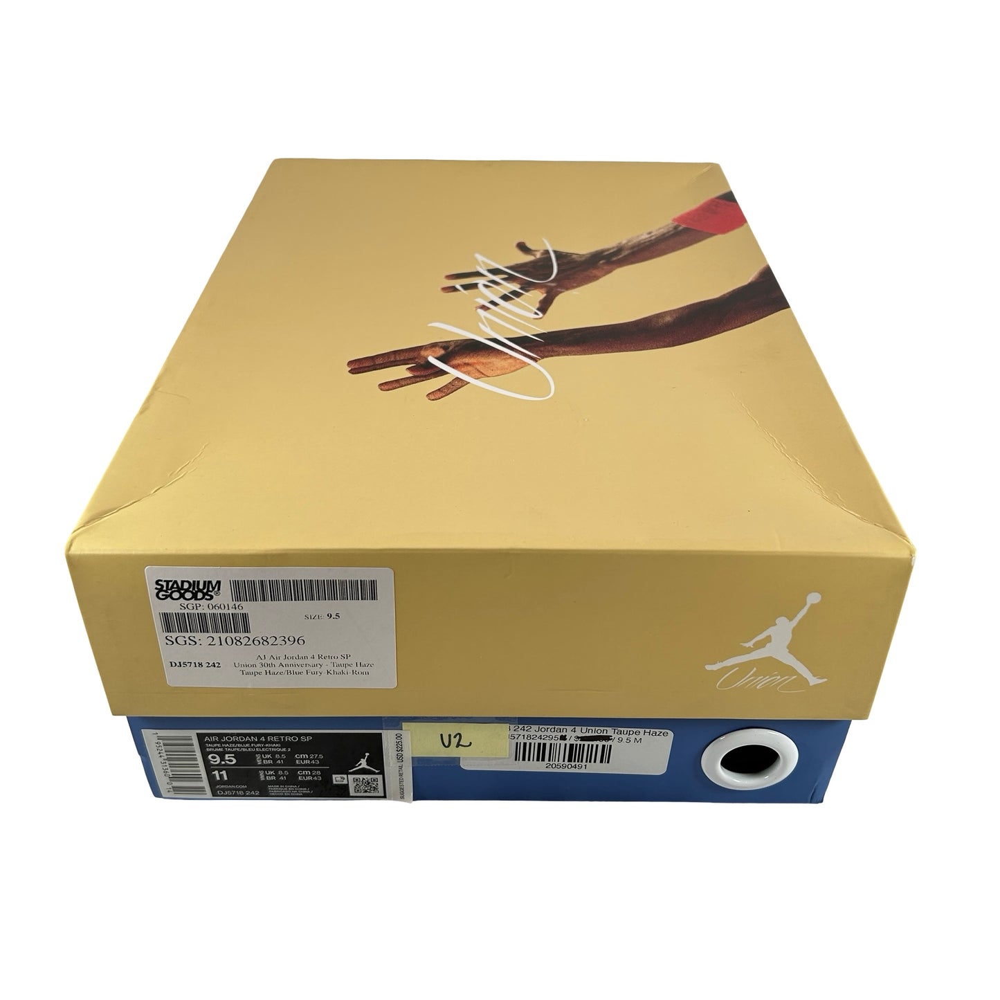 DJ5718 242 Jordan 4 Union Taupe Haze [USED] - 9.5 M (Used2)
