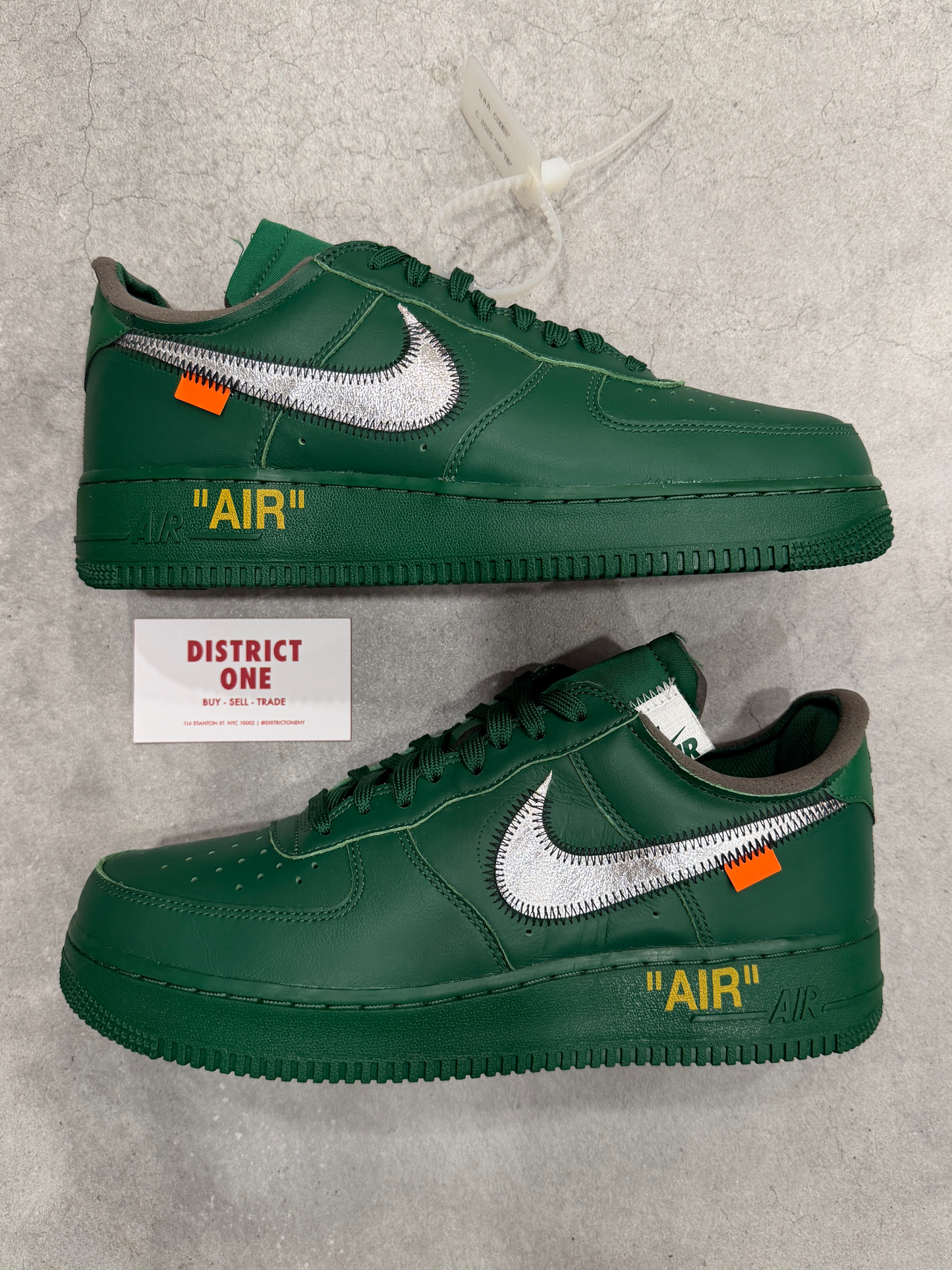 FA25-IV3991/2138684 Nike Air Force 1 Low Virgil Abloh Archives Codes Pine Green [USED] - 9.5 M (VNDS)