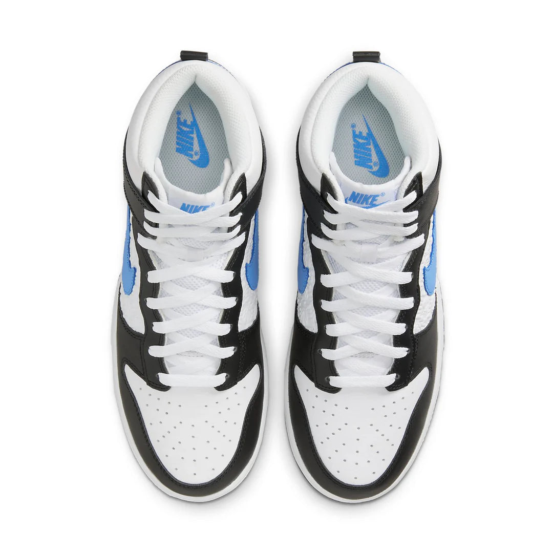 FJ4210 001 Nike Dunk High Retro FLC Black University Blue White