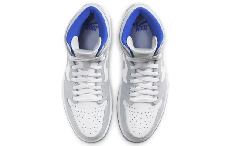 CK6637 104 Air Jordan 1 Retro High Zoom White Racer Blue