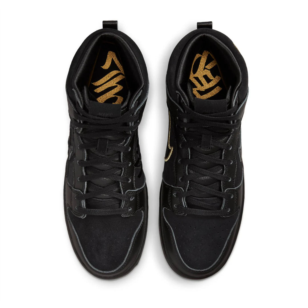 DH7755 001 Nike SB Dunk High FAUST Black Gold